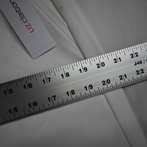 NEW Liz Claiborne 4 White Spring Easter‎ Pockets Stretch Womens A-Line Skirt - Picture 7 of 8